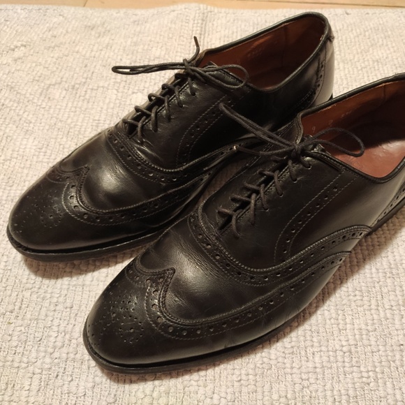 Allen Edmonds Chester Leather Wingtip VTG M9D READ - Picture 1 of 8